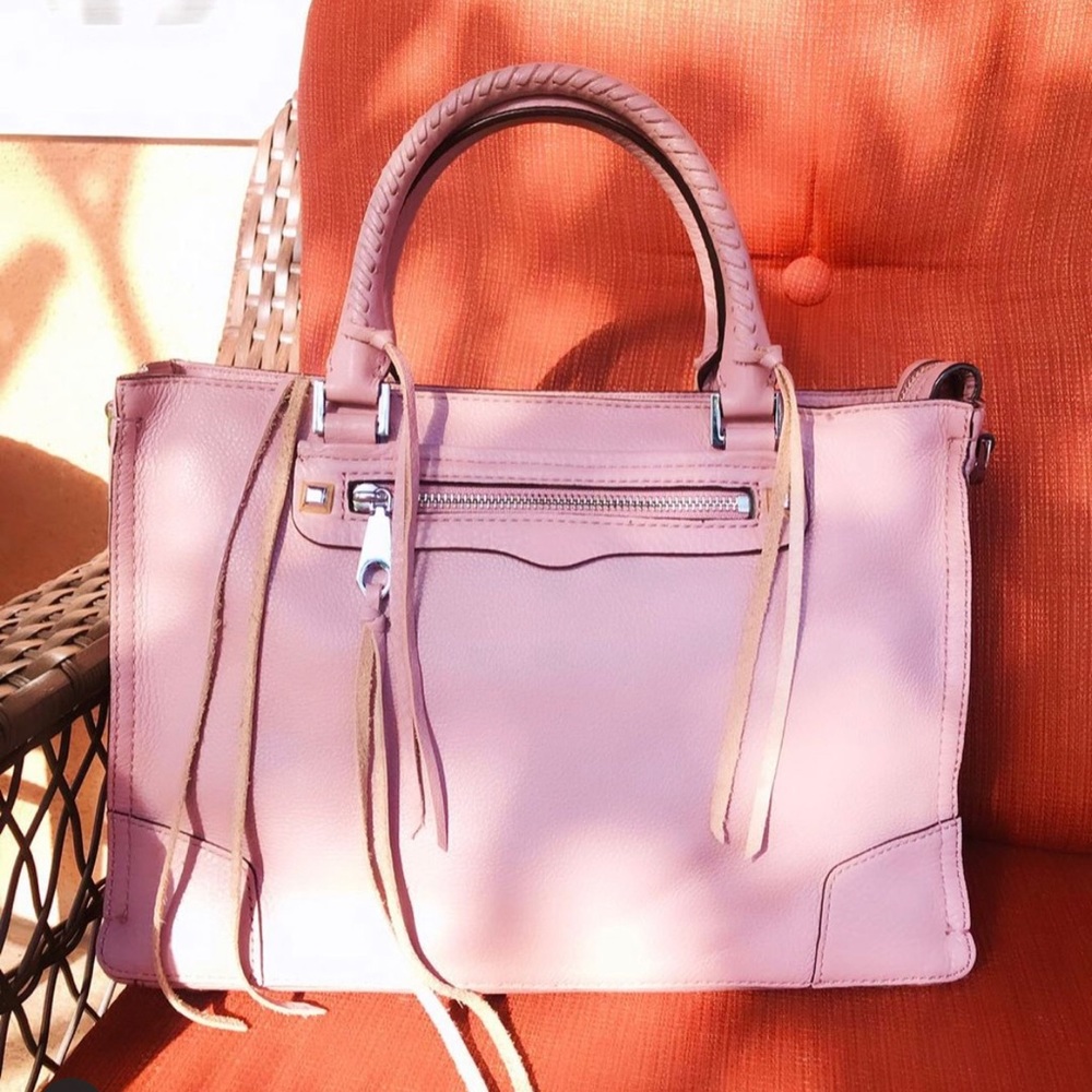Rebecca Minkoff Pink Regan Leather Satchel Tote